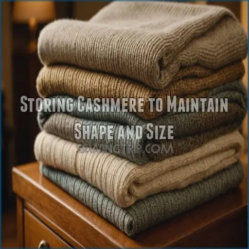 Storing Cashmere to Maintain Shape and Size