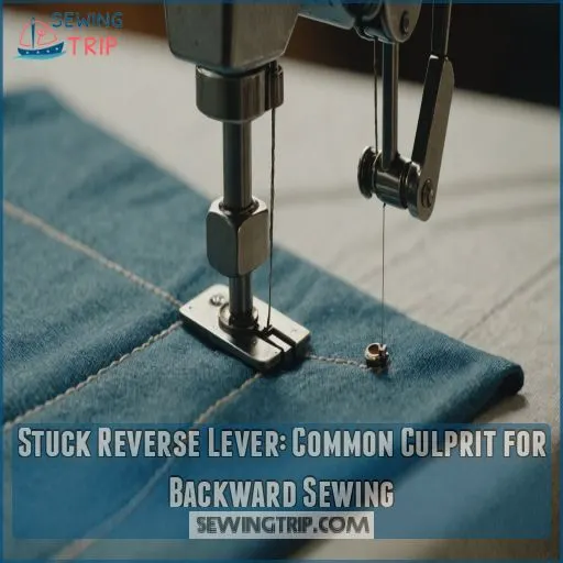 Stuck Reverse Lever: Common Culprit for Backward Sewing