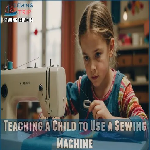 Teaching a Child to Use a Sewing Machine