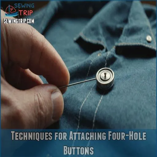 Techniques for Attaching Four-Hole Buttons