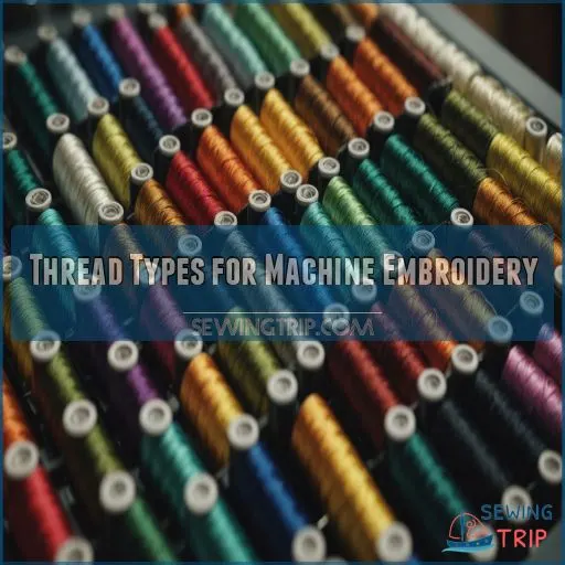 Thread Types for Machine Embroidery