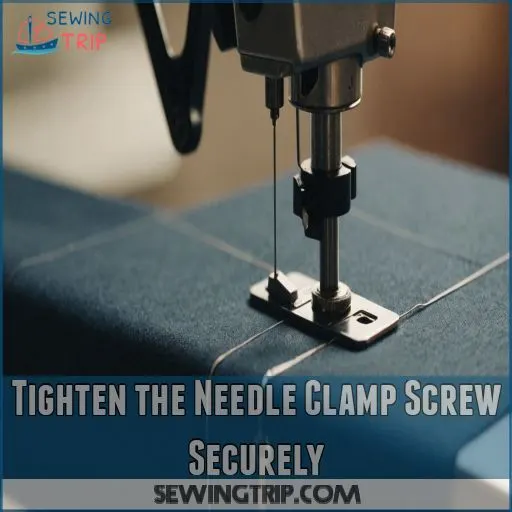 Tighten the Needle Clamp Screw Securely