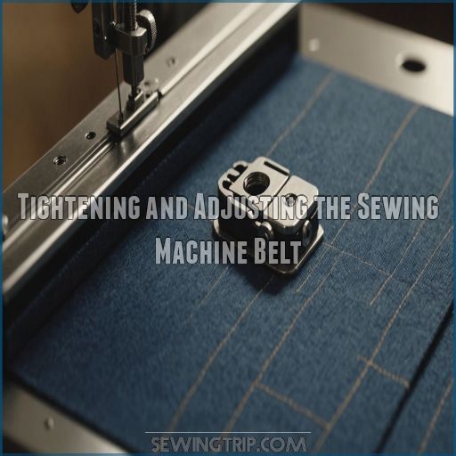 Tightening and Adjusting the Sewing Machine Belt