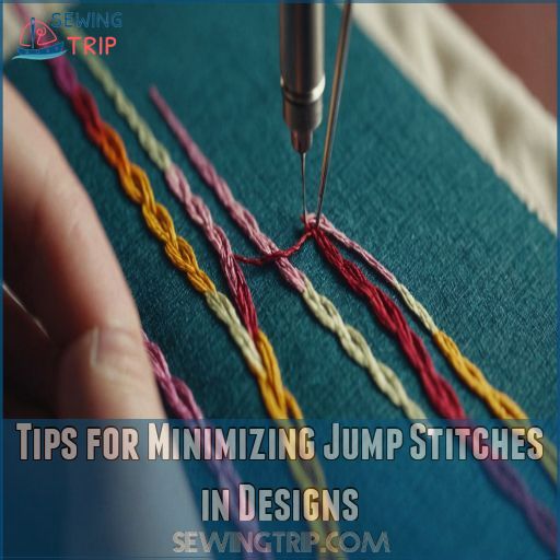 Tips for Minimizing Jump Stitches in Designs