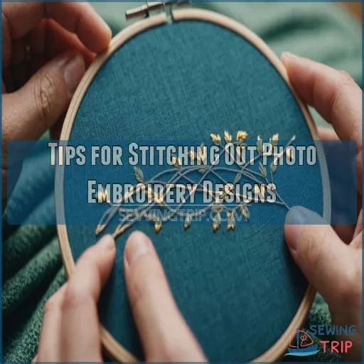 Tips for Stitching Out Photo Embroidery Designs