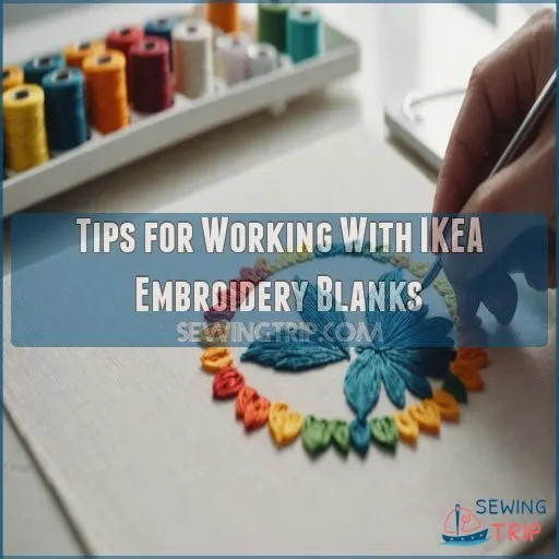 Tips for Working With IKEA Embroidery Blanks