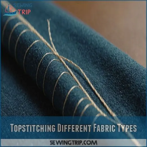 Topstitching Different Fabric Types