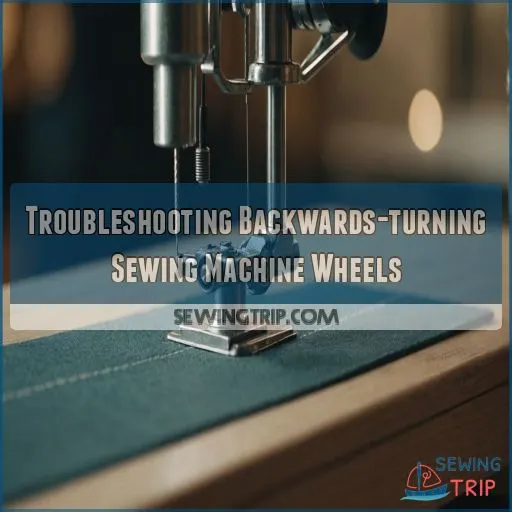 Troubleshooting Backwards-turning Sewing Machine Wheels