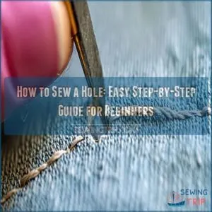 tutorialshow to sew a hole