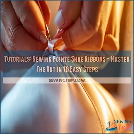 tutorialssewing pointe shoe ribbons