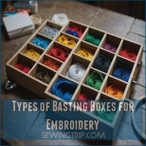 Types of Basting Boxes for Embroidery