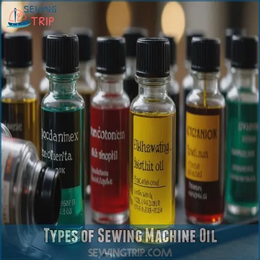 Types of Sewing Machine Oil