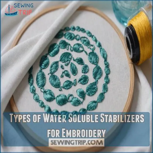 Types of Water Soluble Stabilizers for Embroidery