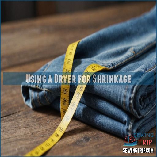 Using a Dryer for Shrinkage