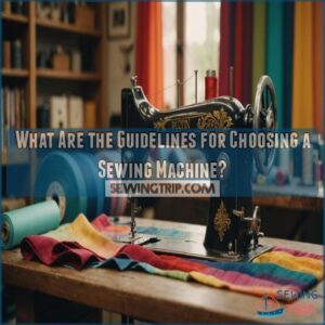 what are the guidelines for choosing sewing machine