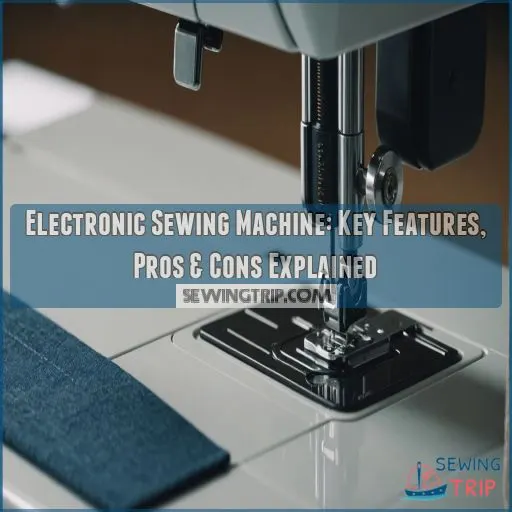 what is an electronic sewing machine