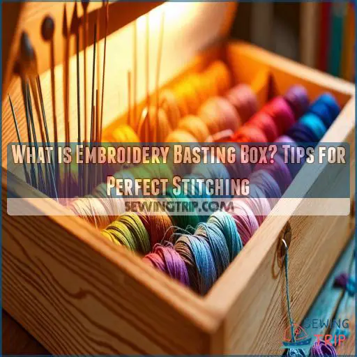 what is embroidery basting box