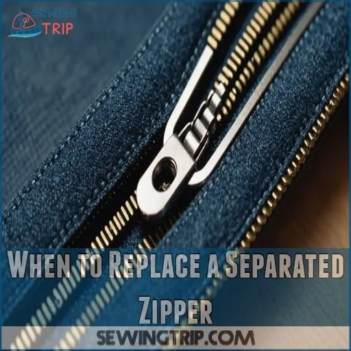 When to Replace a Separated Zipper