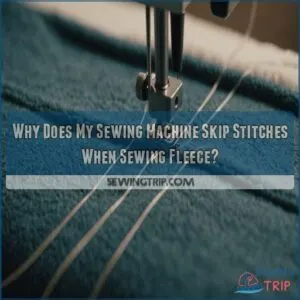 why does my sewing machine skip stitches when sewing fleece