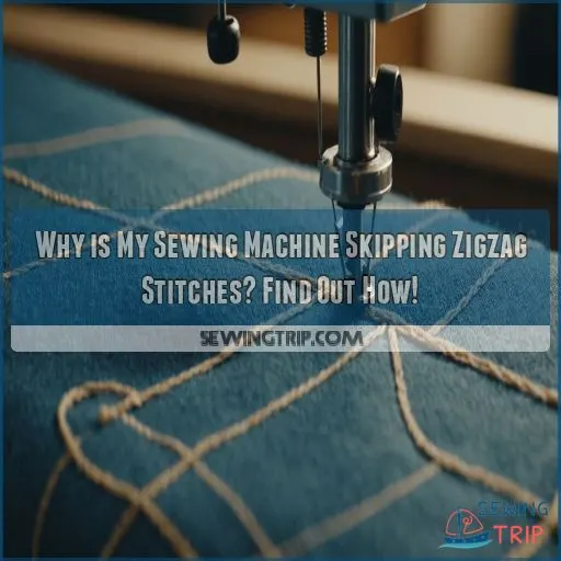 why is my sewing machine skipping zigzag stitches