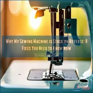 why my sewing machine is stuck on reverse