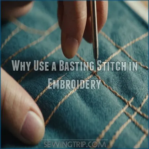 Why Use a Basting Stitch in Embroidery