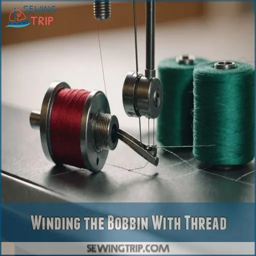 Winding the Bobbin With Thread