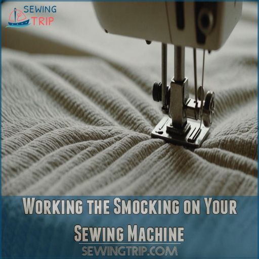 Working the Smocking on Your Sewing Machine