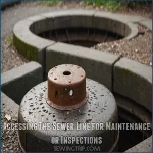 Accessing The Sewer Line for Maintenance or Inspections