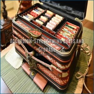 Accordion-Style Sewing Boxes and Storage