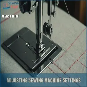 Adjusting Sewing Machine Settings