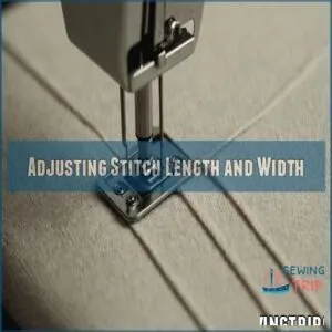 Adjusting Stitch Length and Width