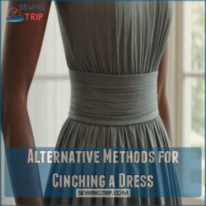 Alternative Methods for Cinching a Dress