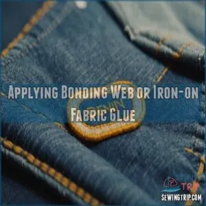 Applying Bonding Web or Iron-on Fabric Glue