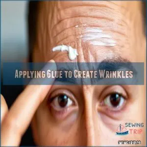 Applying Glue to Create Wrinkles