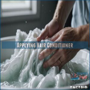 Applying Hair Conditioner