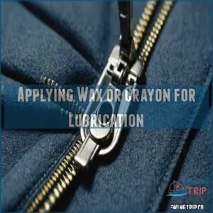 Applying Wax or Crayon for Lubrication