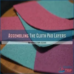 Assembling The Cloth Pad Layers