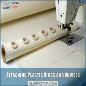 Attaching Plastic Rings and Dowels