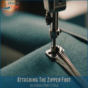 Attaching The Zipper Foot