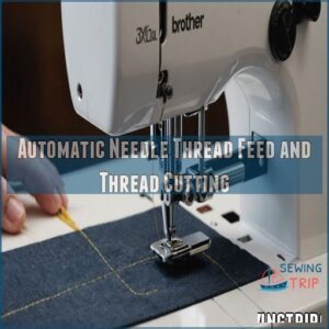 Automatic Needle Thread Feed and Thread Cutting