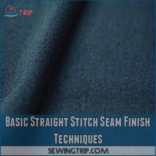 Basic Straight Stitch Seam Finish Techniques