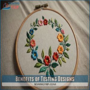 Benefits of Testing Designs