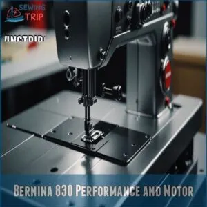 Bernina 830 Performance and Motor