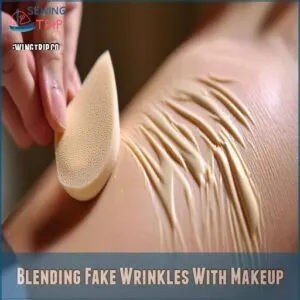 Blending Fake Wrinkles With Makeup