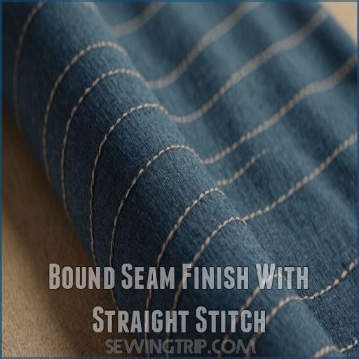 Bound Seam Finish With Straight Stitch