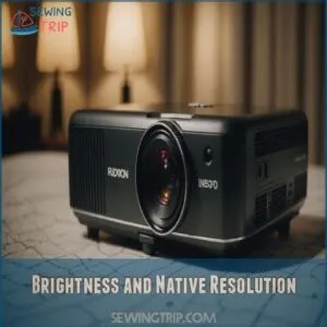 Brightness and Native Resolution