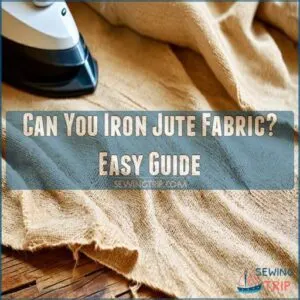 can you iron jute fabric