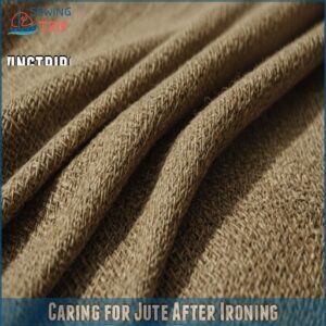 Caring for Jute After Ironing