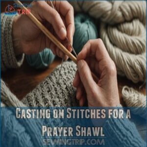 Casting on Stitches for a Prayer Shawl